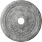 Ekena Millwork Palmetto Medallion (Canopies up to 3 5/8"), 23 5/8"OD x 3 5/8"ID x 1 5/8"P, Ultra Pure White Crackle CM23PMUWC - alternate 1